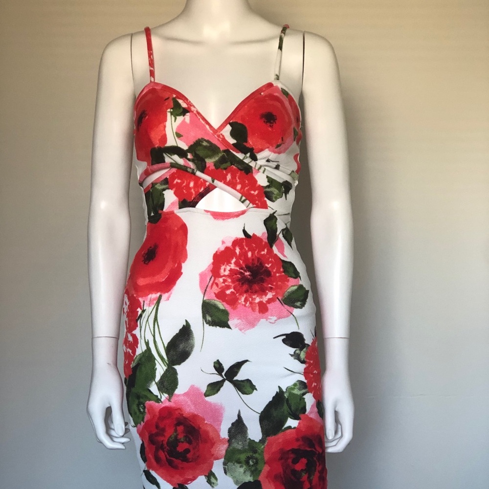 Sexy floral bodycon Agaci dress